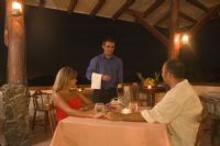 Dinning at Hotel Hacienda Guachipelin